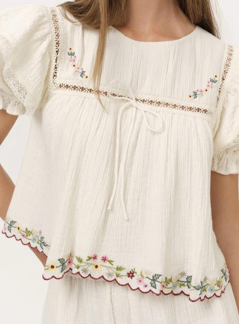 NEW FOR LOVE & LEMONS leah top in cream